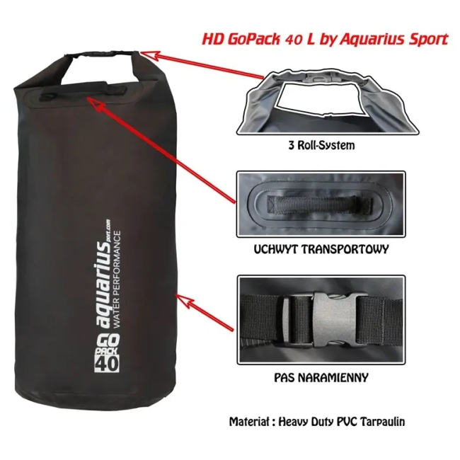 Worek GoPack HD Aquarius 40L