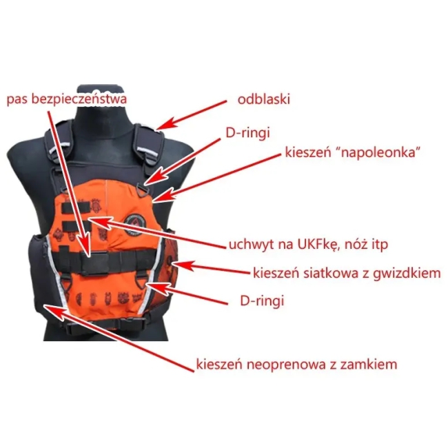 Kamizelka Traper Guide Środek asekuracyjny Aquarius