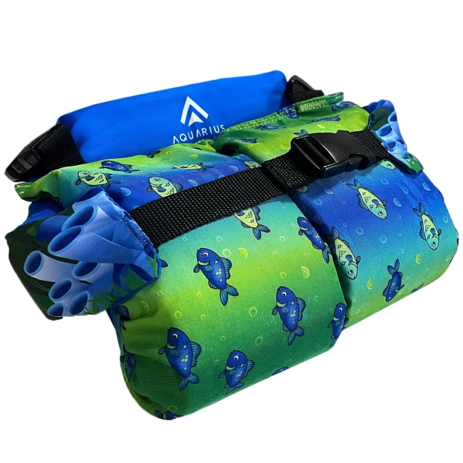 Pływaczki dla dzieci - rękawki - pas do nauki pływania Puddle Jumper Aquarius w kolorze zielonym