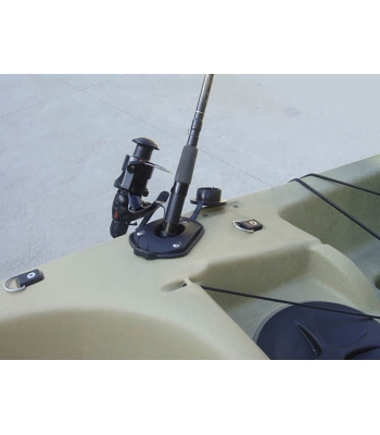SET FLUSH MOUNT OVAL ROD HOLDER - uchwyt mocujący na pokład od Kayak Gear