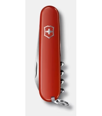 Wyposażony w narzędzie wielofunkcyjne i korkociąg scyzoryk średniej wielkości od Victorinox - niezbędnik dla wielbicieli wina