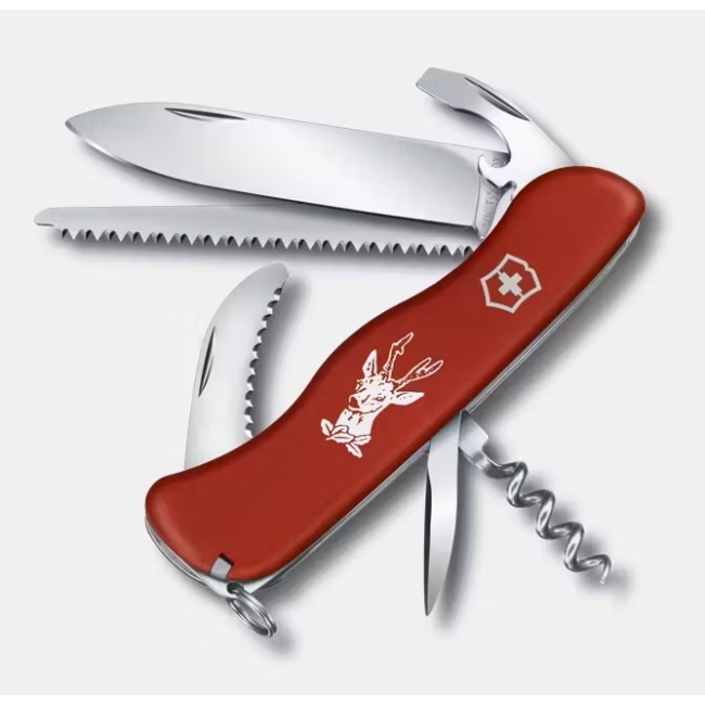 Duży scyzoryk Hunter od Victorinox czerwony