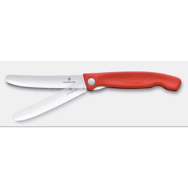 Nóż piknikowy Swiss Classic czerwony od Victorinox do krojenia warzyw i owoców